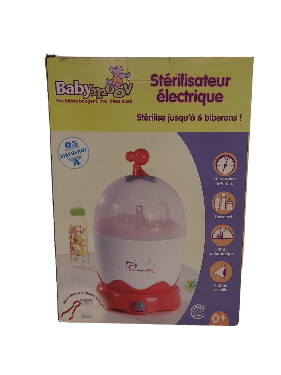 Elektrische Sterilisator Baby Moov Rood