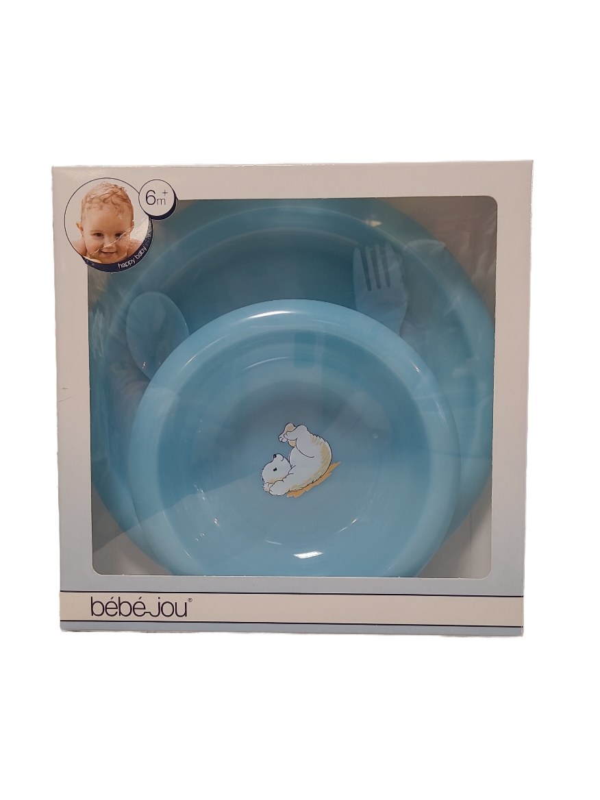Dinerset Bébé-Jou ijsbeer Turquoise
