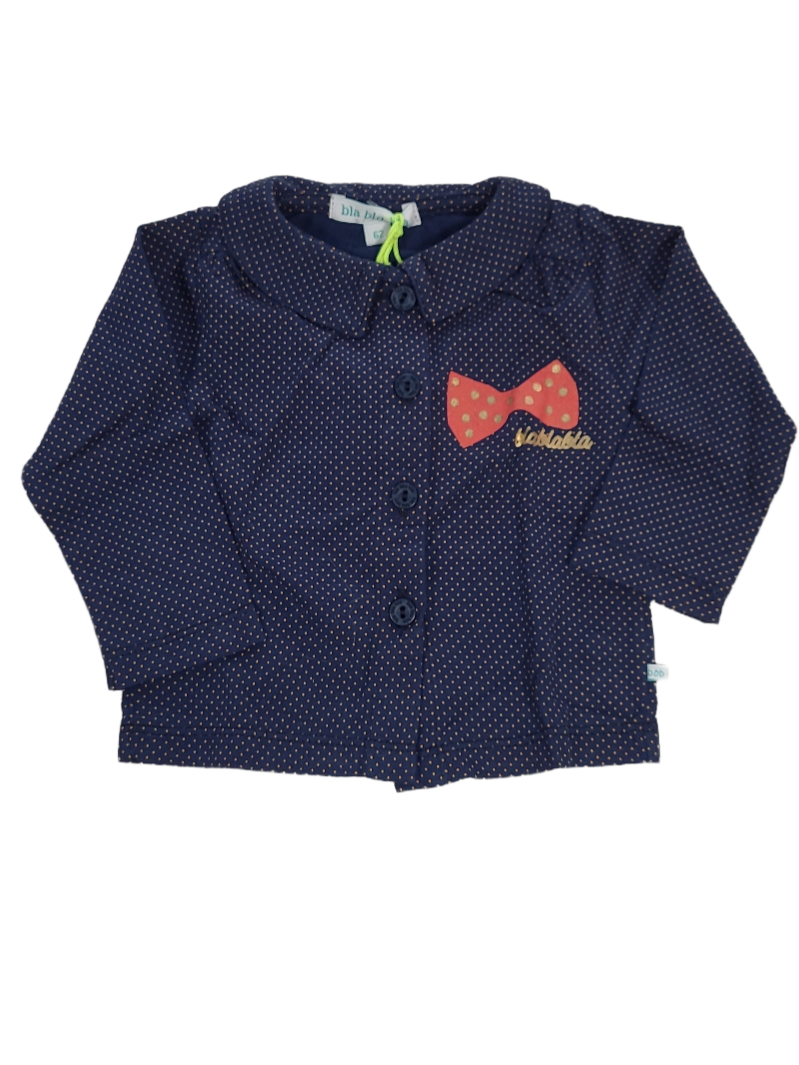 Blouse Stippen/Strik BlaBlaBla Marine