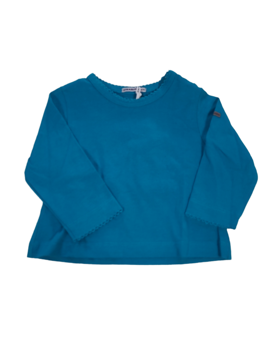 T-shirt L/M Strass Turquoise