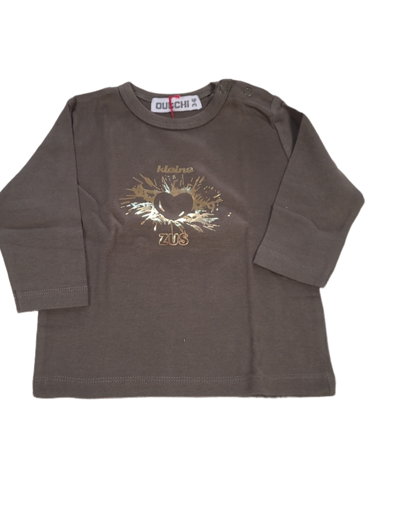T-shirt L/M &quot;Kleine Zus&quot; Outchi Kaki