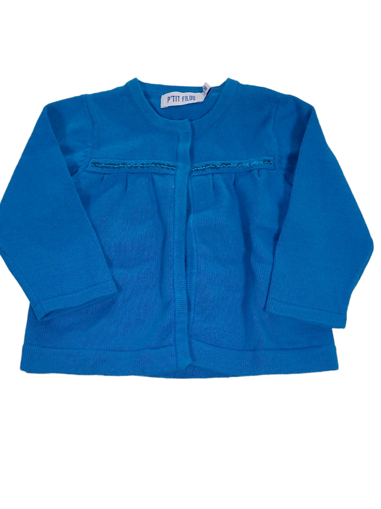 Gilet Tricot P&#39;tit Filou Aqua