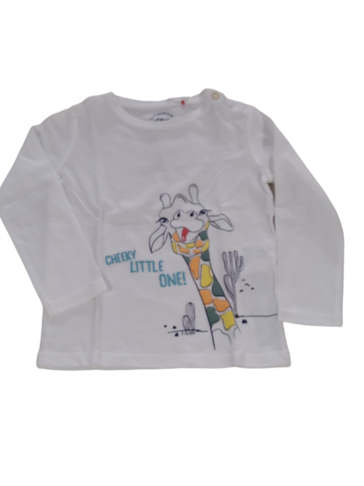 T-shirt L/M &quot;Cheeky Little One&quot; S-Oliver Wit