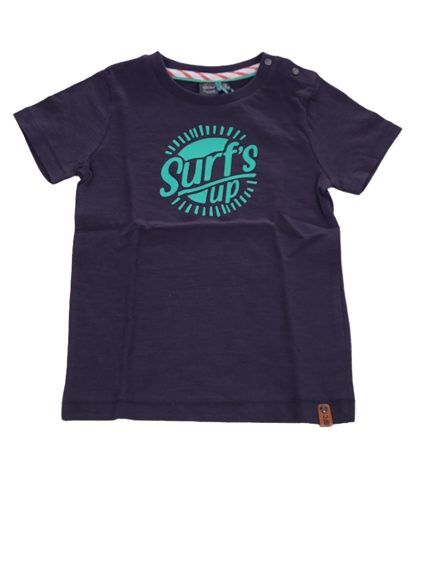 T-shirt &quot;Surf&#39;s Up&quot; Babyface Donkerblauw