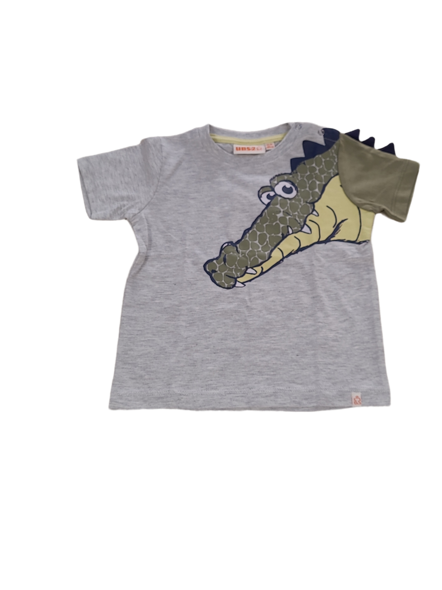 T-shirt &quot;Krokodil&quot; UBS2 Grijs