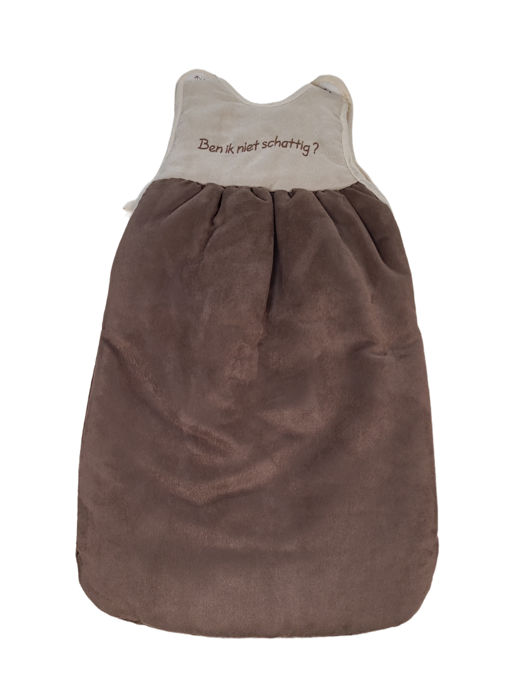 Slaapzak &quot;Ben Ik Niet Schattig ?&quot; 70 cm Bruin/Beige