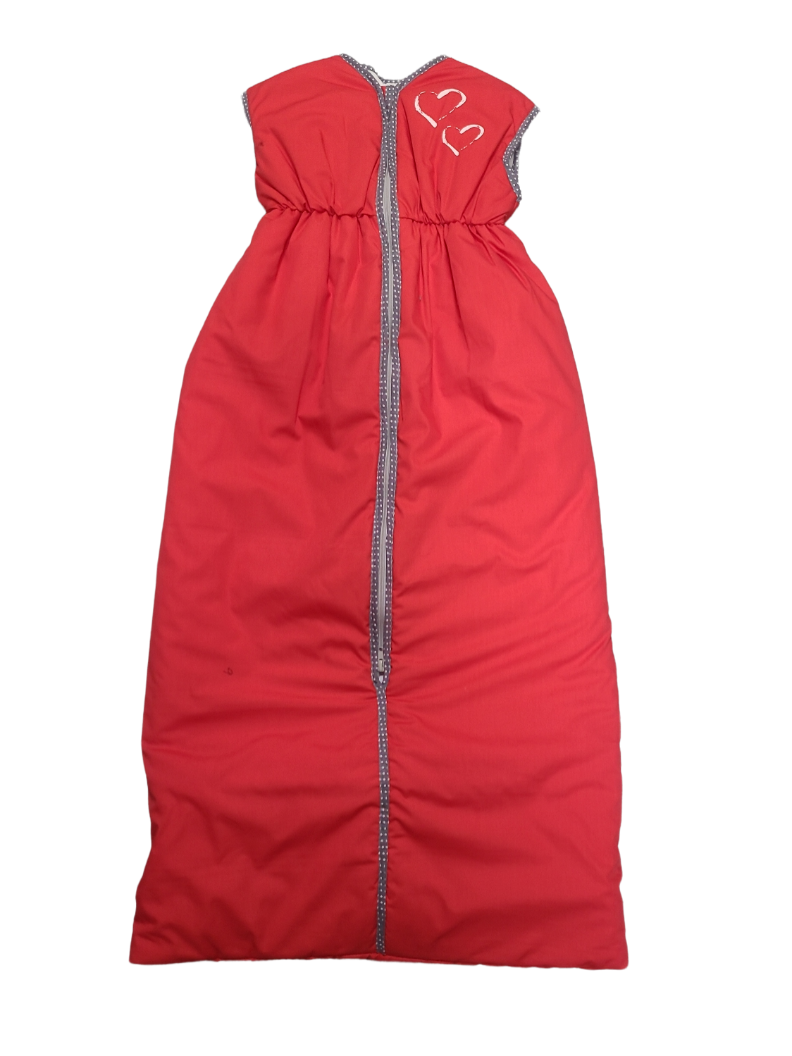 Slaapzak &quot;Hartjes&quot; Vaco 100 cm Rood