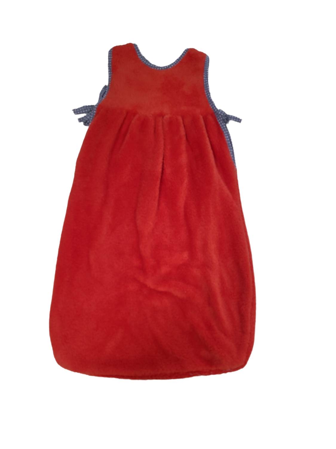 Slaapzak Teddy &quot;Hartjes&quot; Vaco 70 cm Rood