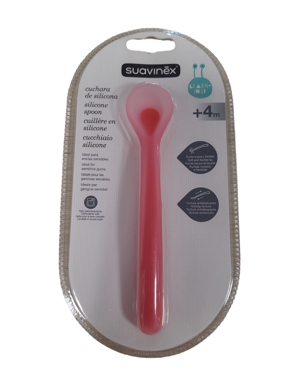 Lepel Silicone Flexibel Suavinex Roos +4m