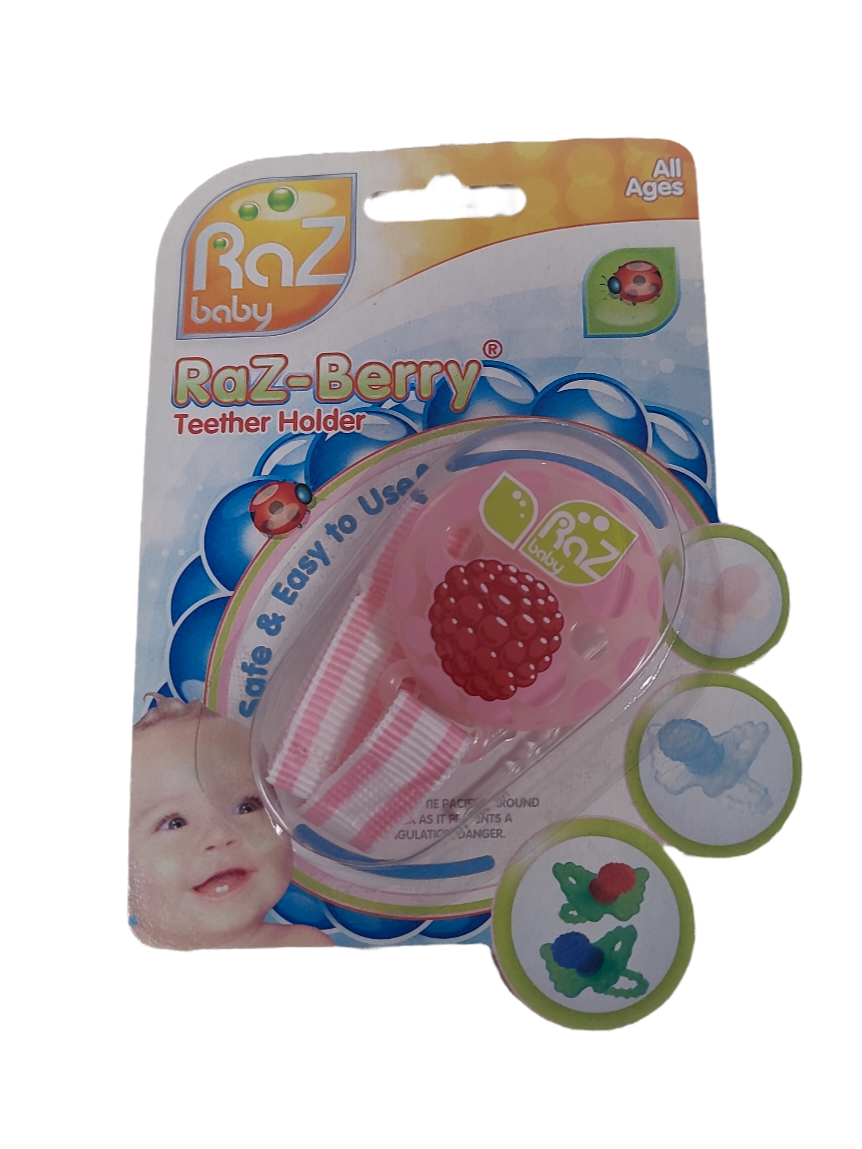 Fopspeenhouder &quot;Framboos&quot; Raz Baby Roos