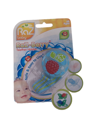 Fopspeenhouder &quot;Framboos&quot; Raz Baby Blauw