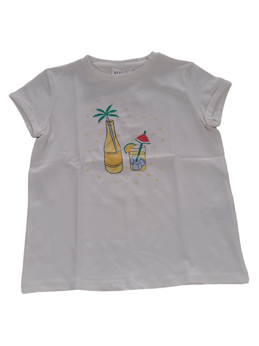 T-shirt &quot;Stay Cool&quot; Mini Rebels Ecru