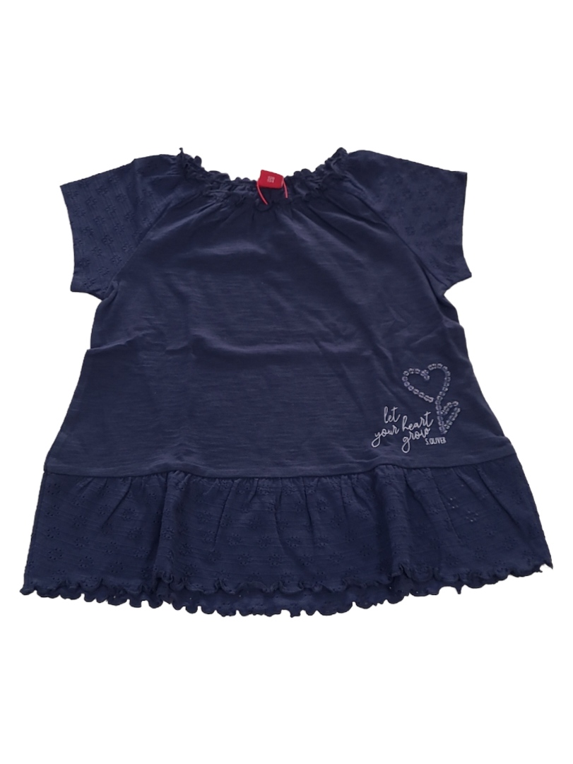 T-shirt &quot;Let Your Heart Grow&quot; S-Oliver Marine