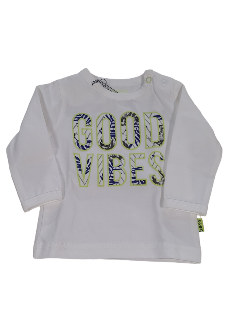 T-shirt L/M &quot;Good Vibes&quot; Bess Wit