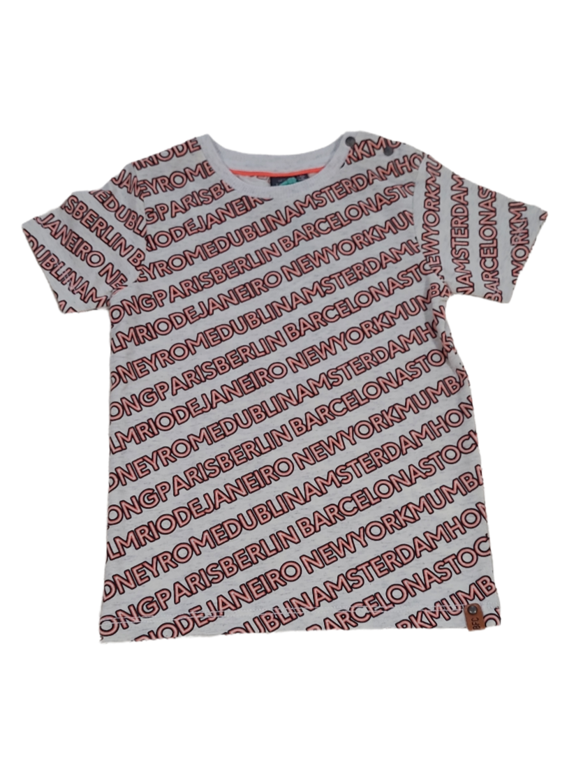 T-shirt Babyface Ecru Bedrukt