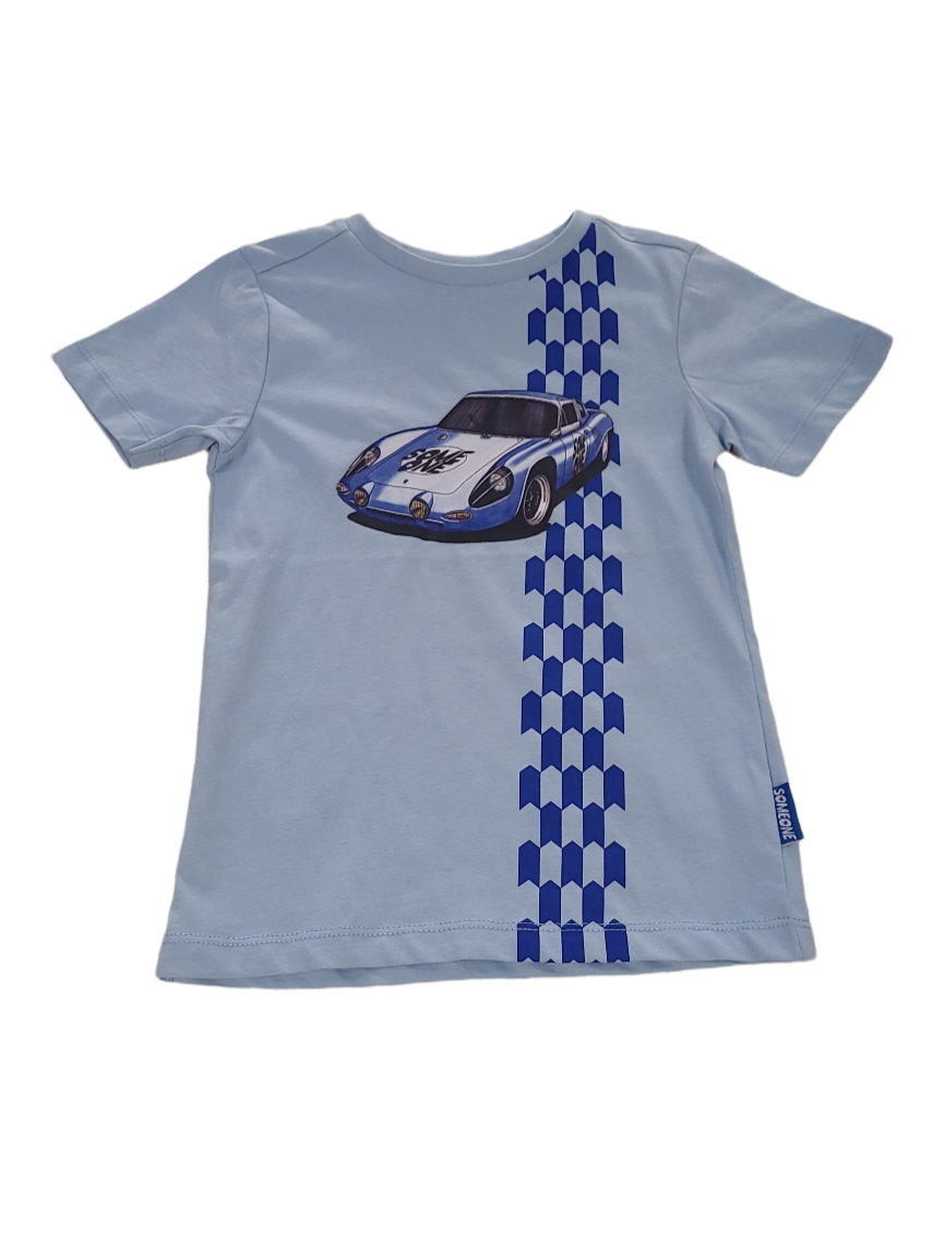 T-shirt &quot;Racecar&quot; Someone Blauw