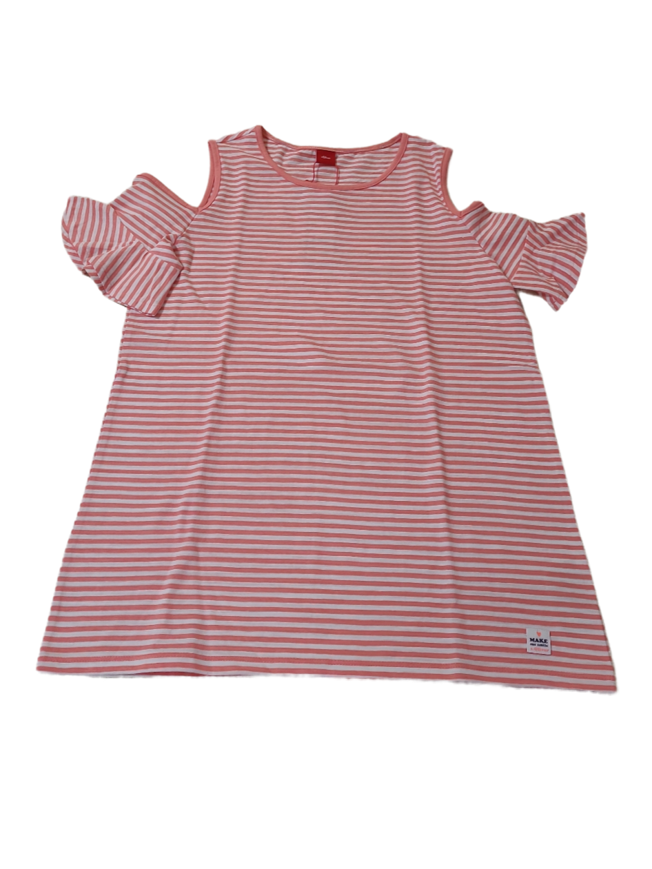 T-shirt S-Oliver Roos Gestreept