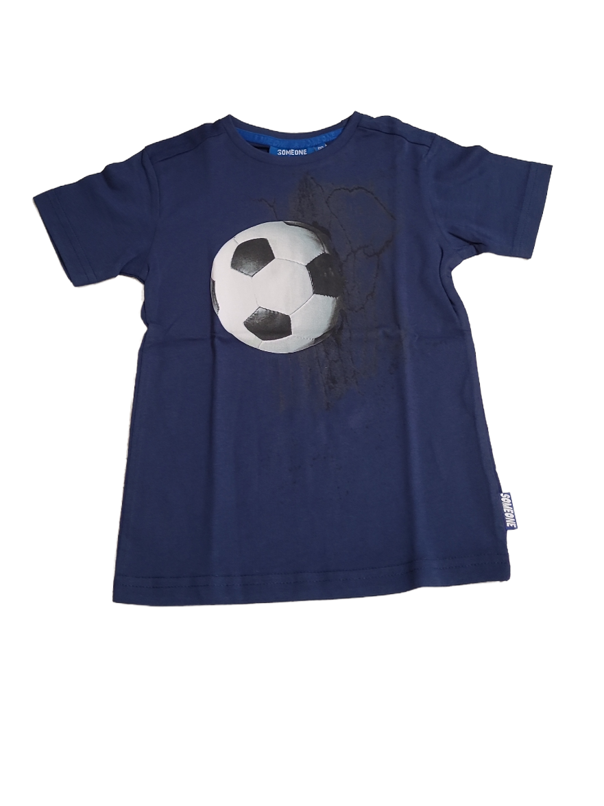 T-shirt &quot;Voetbal&quot; Someone Marine