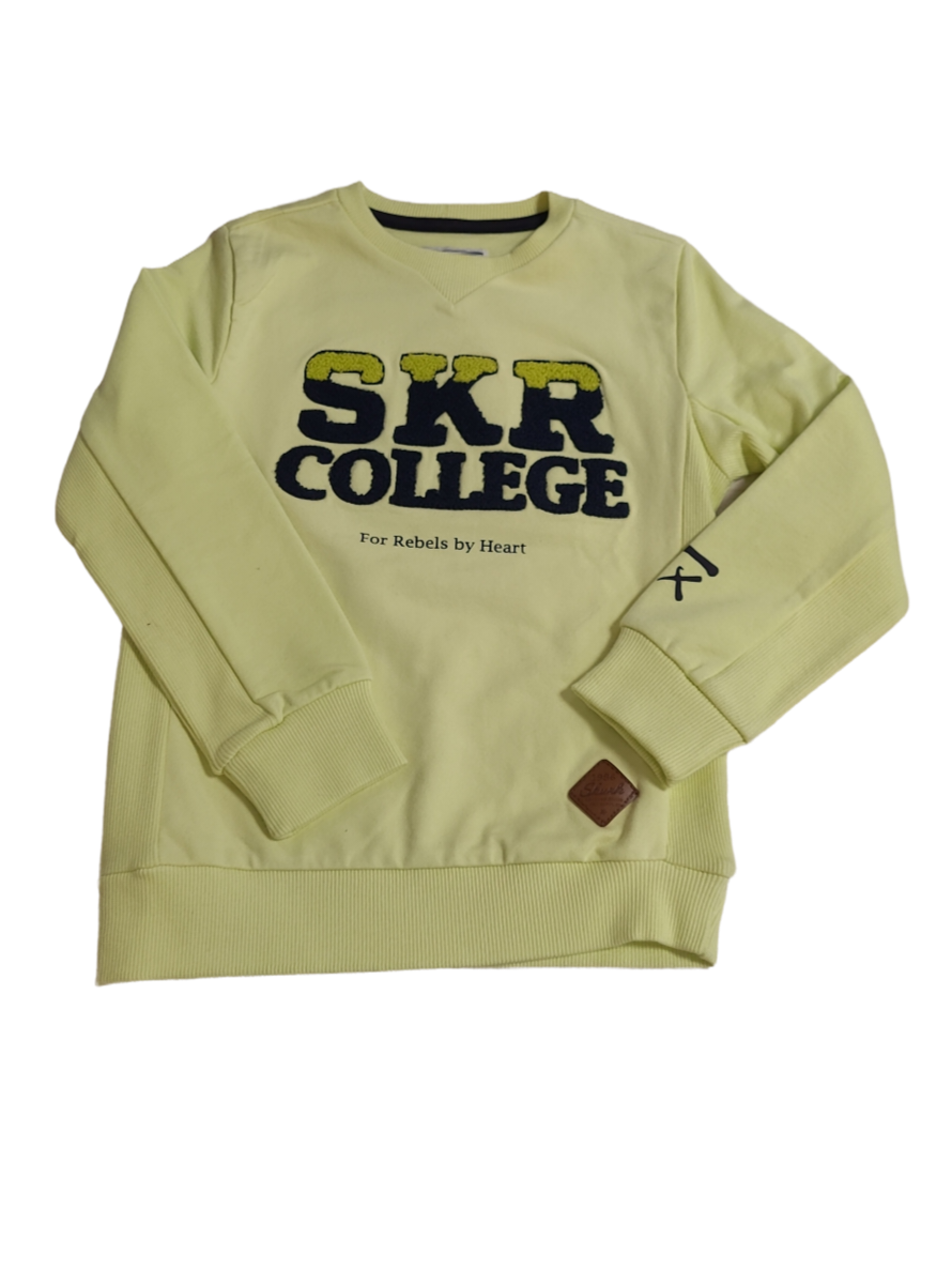 Sweater &quot;SKR College&quot; Skurk Lemon