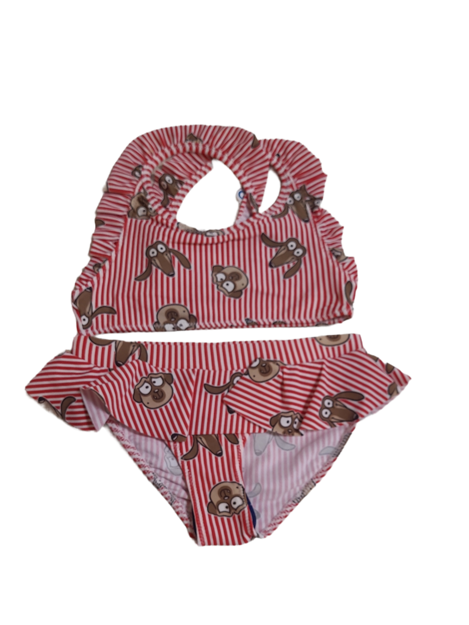 Bikini &quot;Dashond&quot; Woody Rood Gestreept