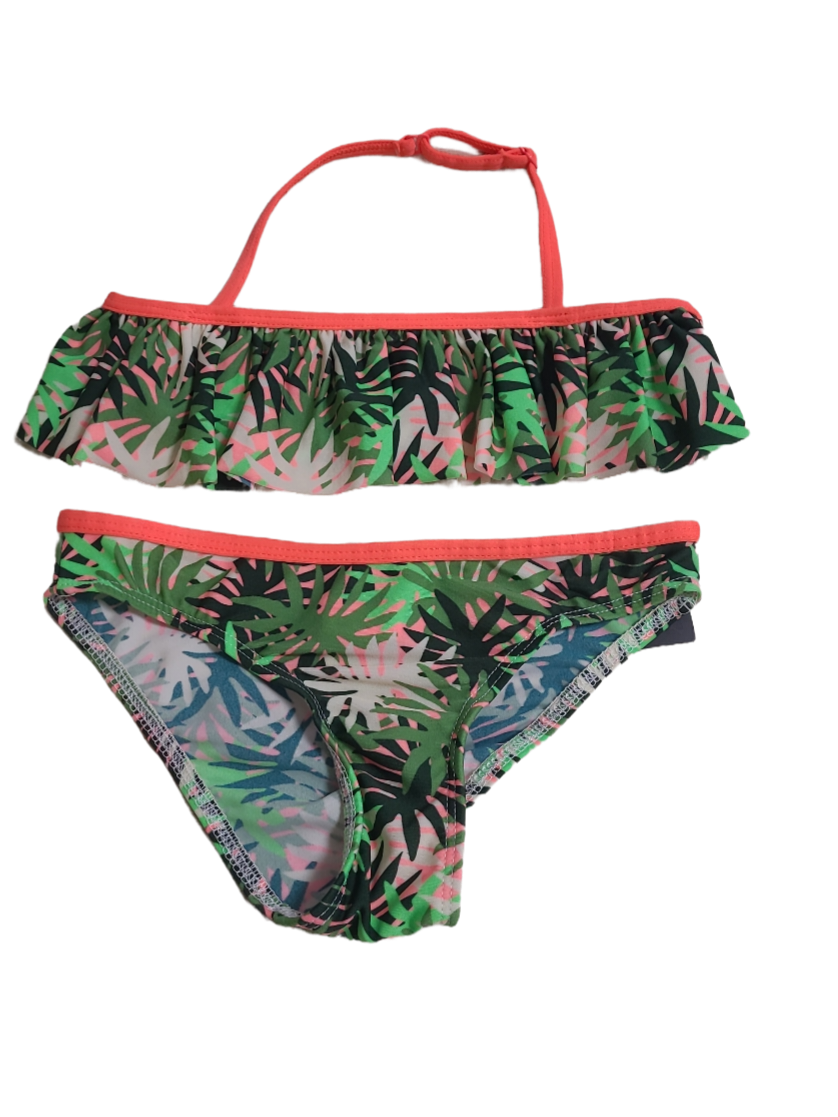 Bikini Rumbl Roos/Groen Bedrukt