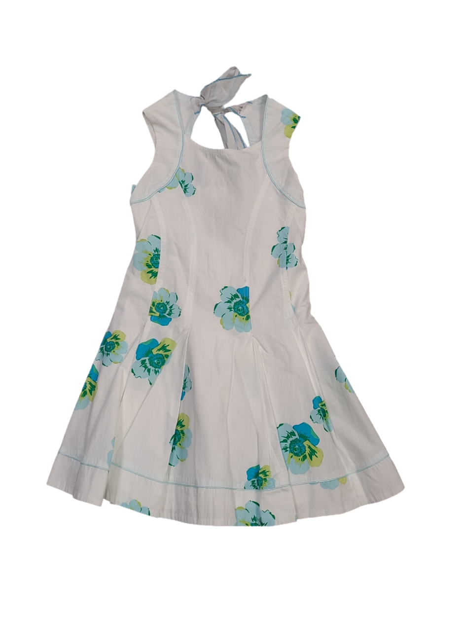 Kleed Gymp Wit/Turquoise