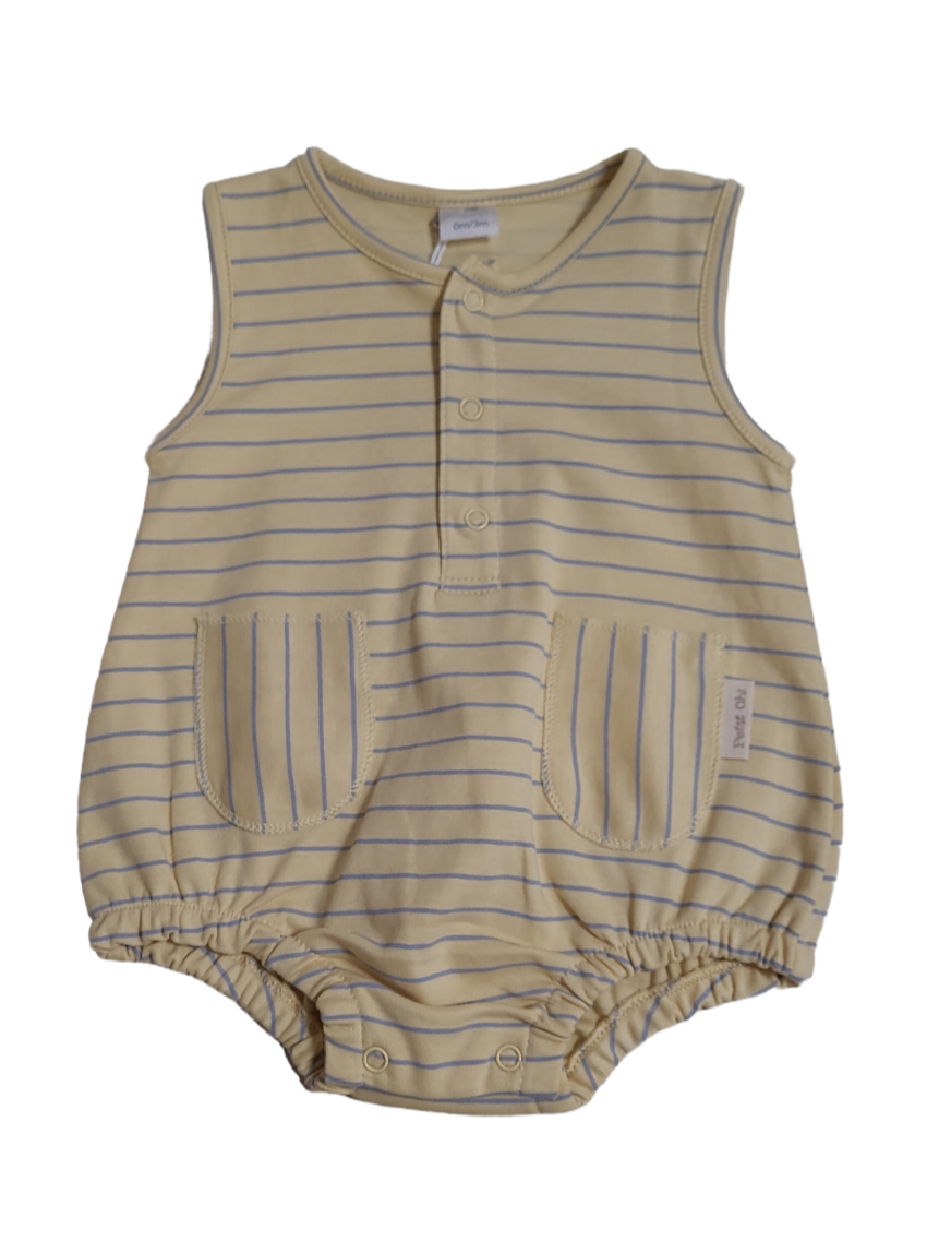 Romper Petit Oh! Geel Gestreept