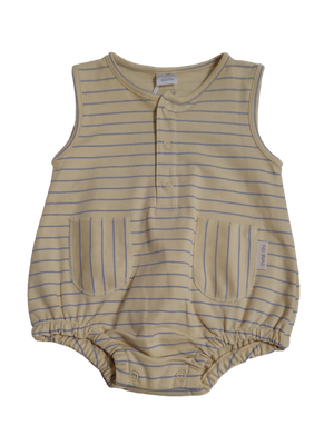 Romper Petit Oh! Geel Gestreept