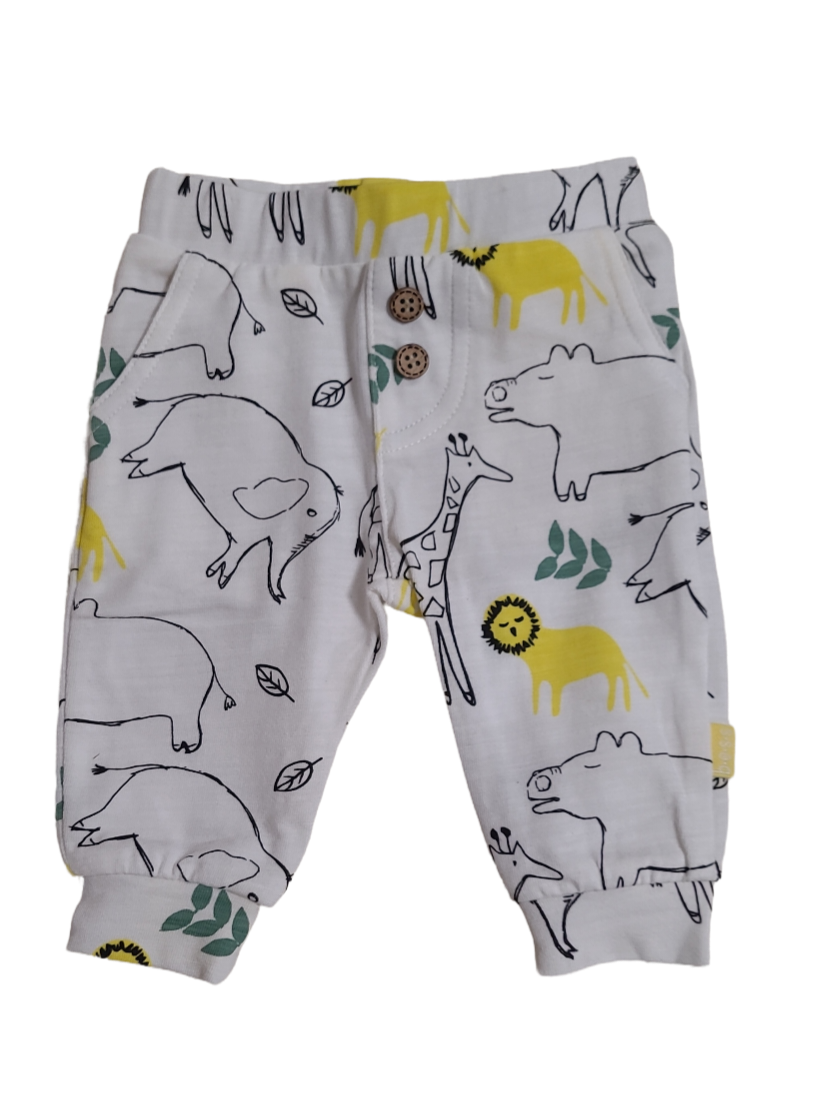 Broek &quot;Animals&quot; Bess Wit Bedrukt
