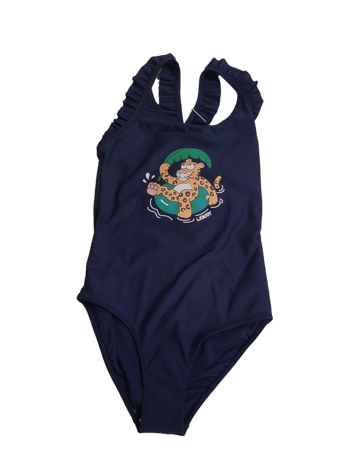 Badpak &quot;Tijger&quot; Woody Donkerblauw