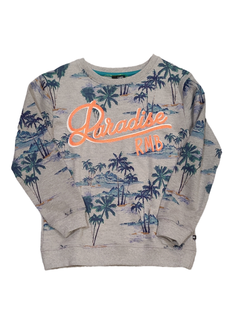 Sweater &quot;Paradise&quot; Rumbl Grijs Bedrukt