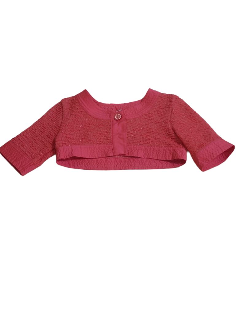 Bolero Gymp Framboos/Zilverdraad