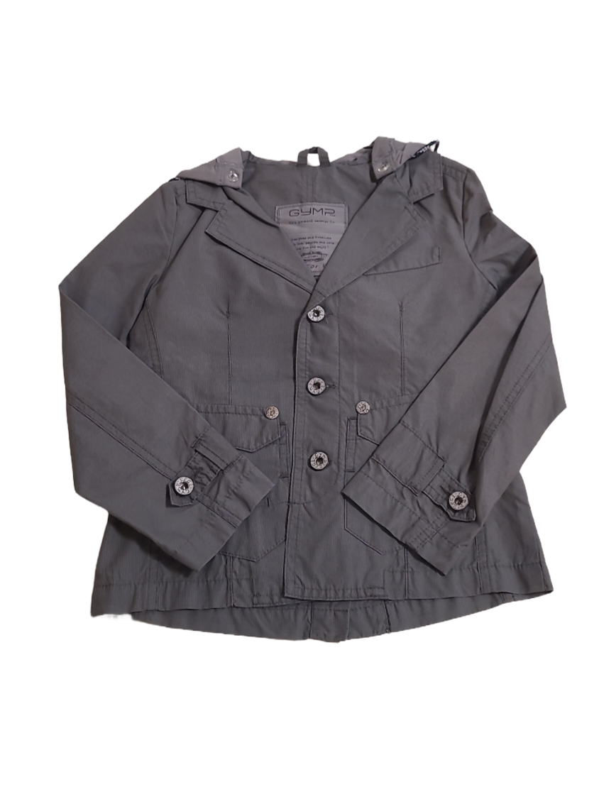 Blazer Afneembare Kap Gymp Grijs