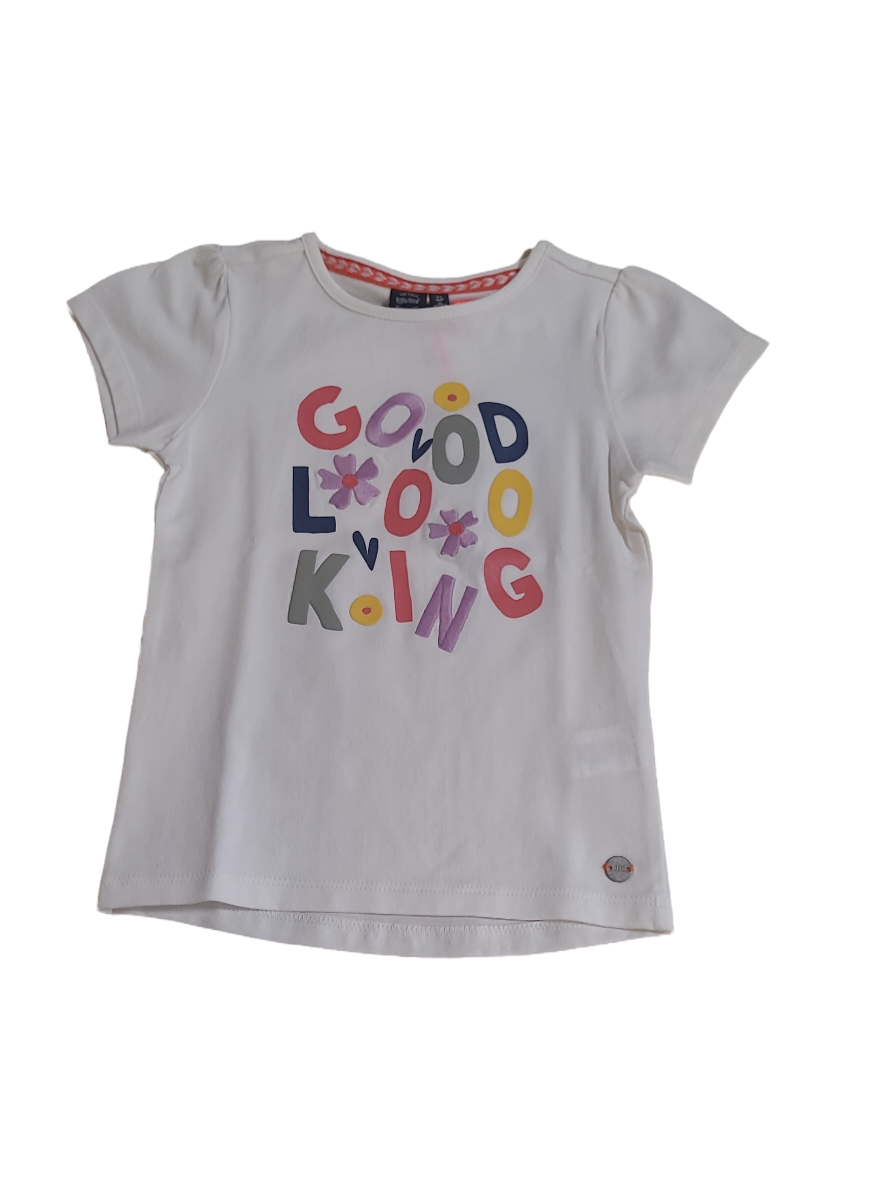 T-shirt &quot;Good Looking&quot; Babyface Ecru