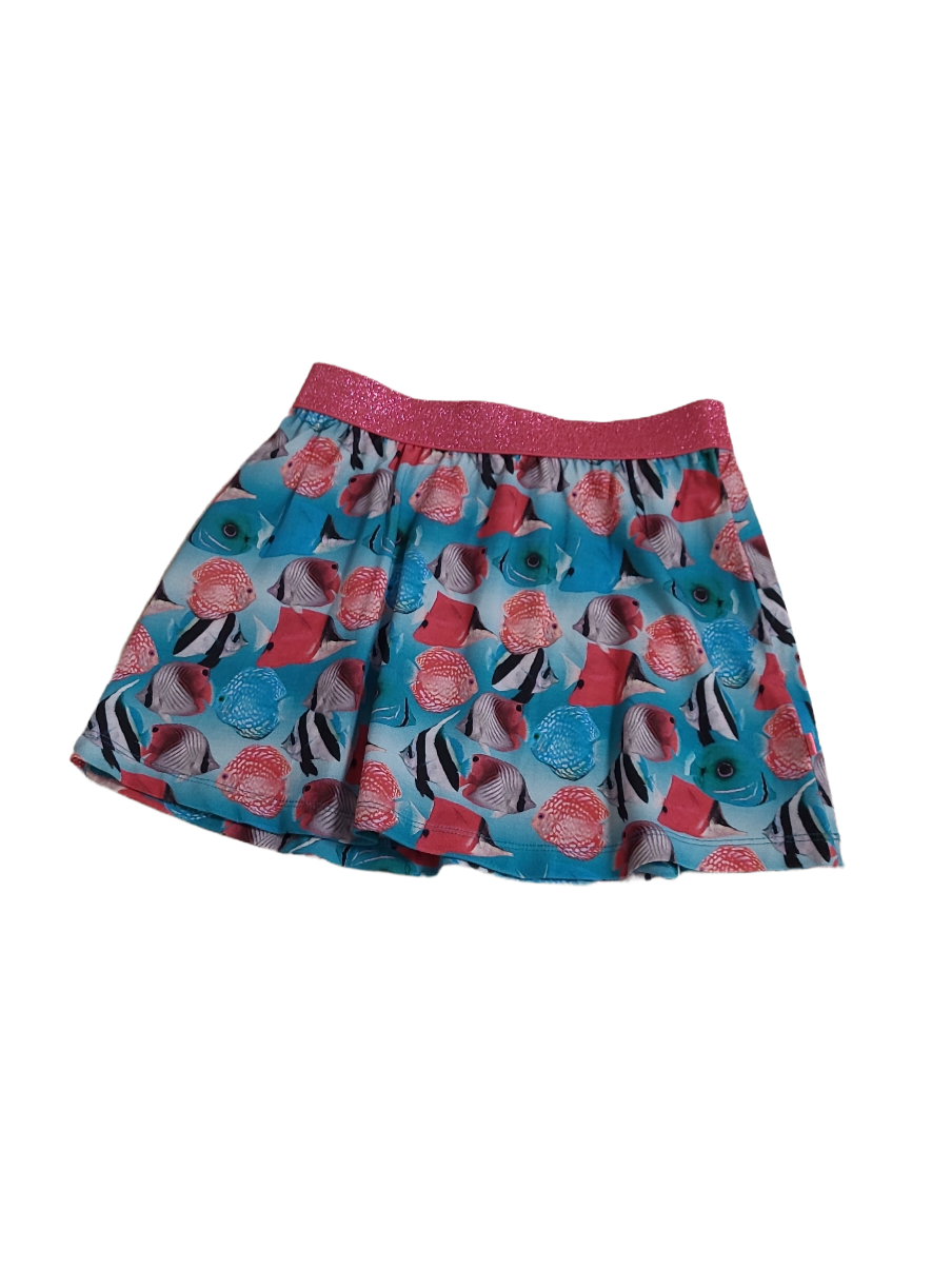 Rok &quot;Visjes&quot; Someone Blauw Bedrukt