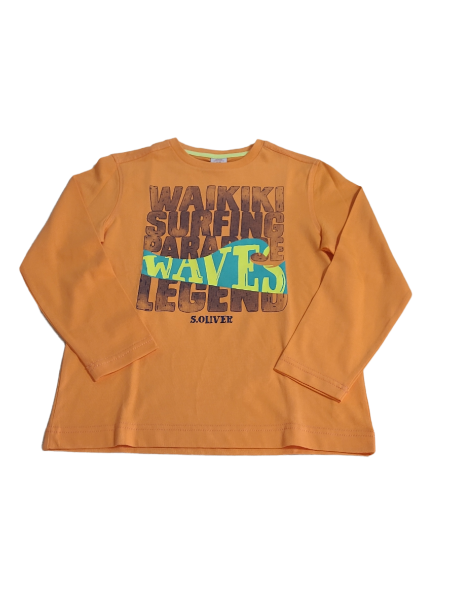 T-shirt L/M &quot;Waves&quot; S-Oliver Oranje