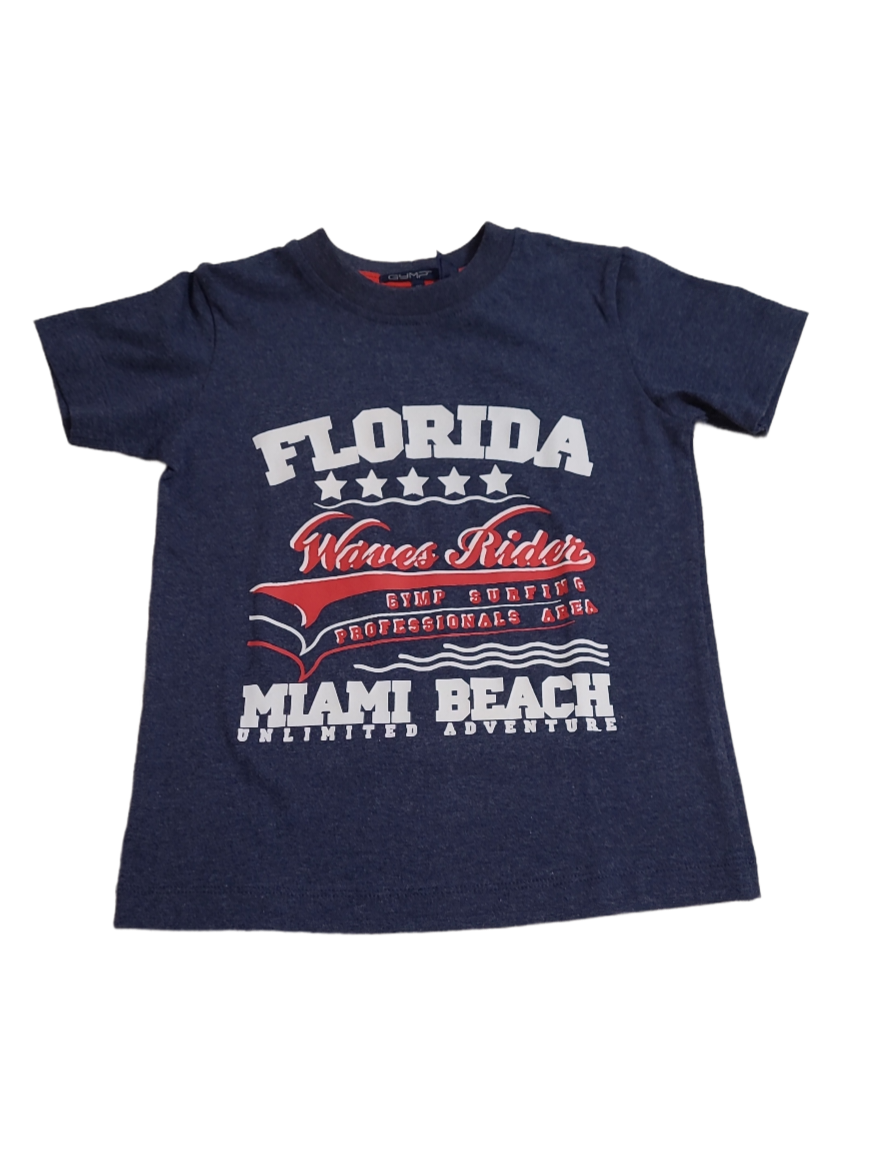 T-shirt &quot;Florida&quot; Gymp Blauw
