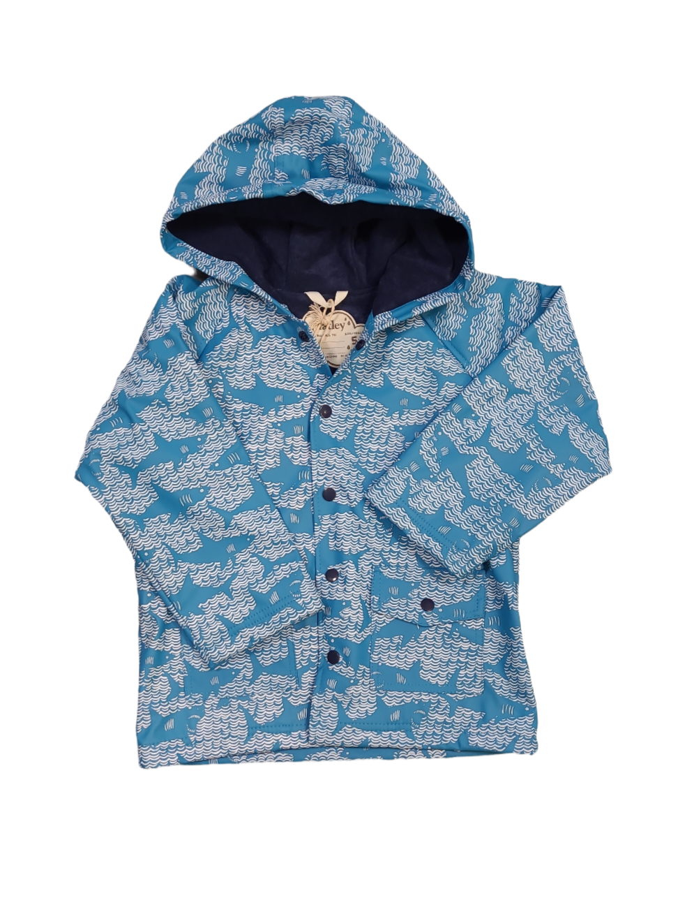 Regenjas &quot;Shark&quot; Hatley Aqua