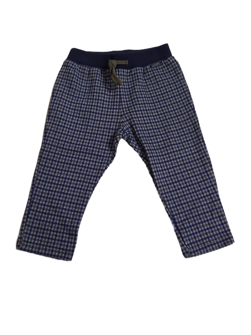 Broek Gymp Marine/Kaki Geruit