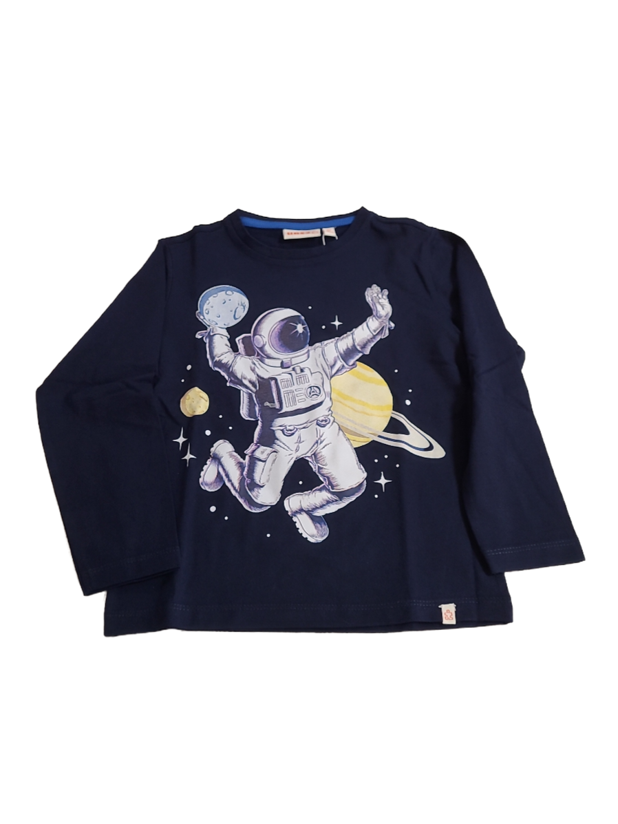 T-shirt L/M &quot;Astronaut&quot; UBS2 Donkerblauw
