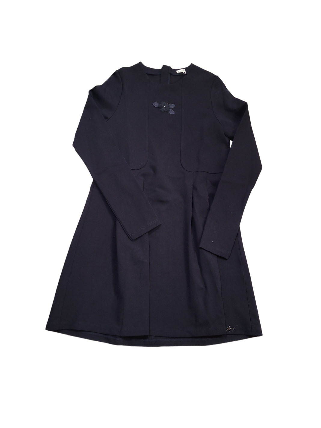 Kleed &quot;Bloem&quot; Gymp Donkerblauw