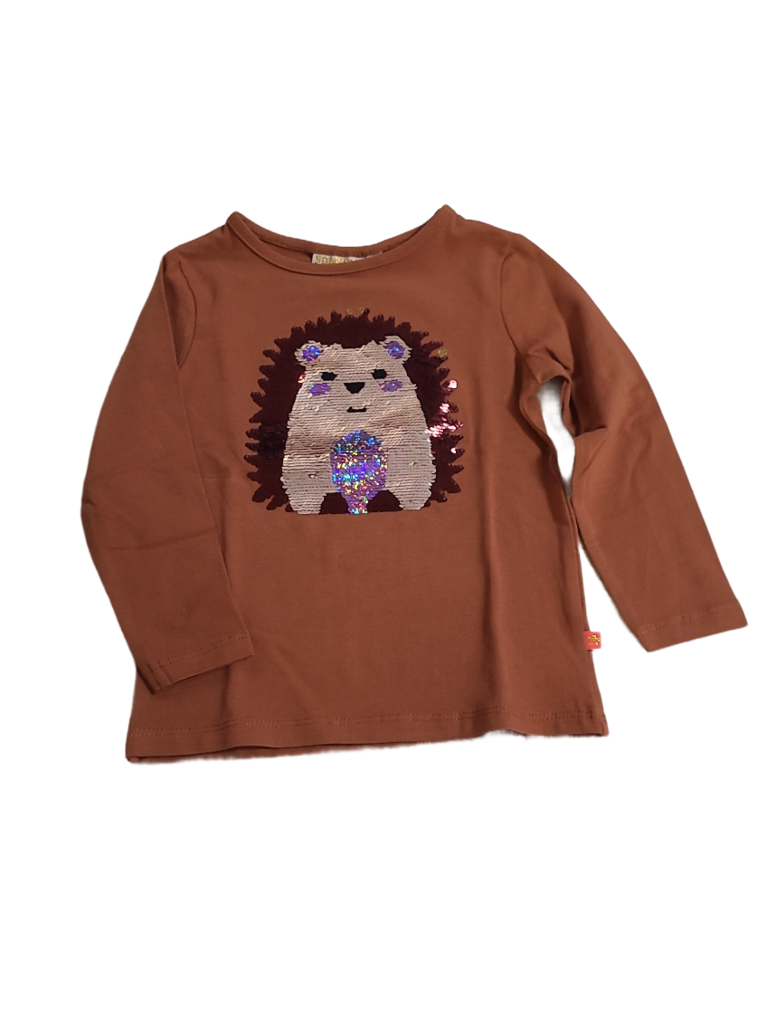 T-shirt L/M &quot;Egel&quot; Someone Cognac