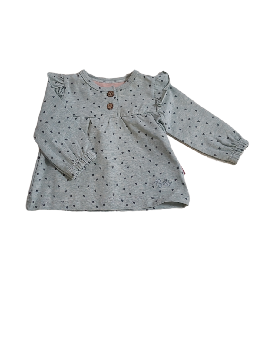 T-shirt L/M &quot;Hartjes&quot; Bess Groen