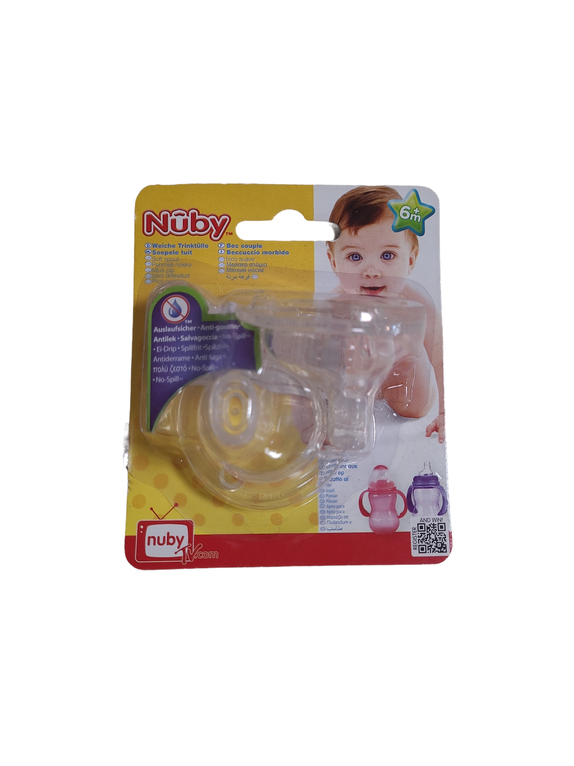 Zuigspenen Silicone Nuby 2st 6+m