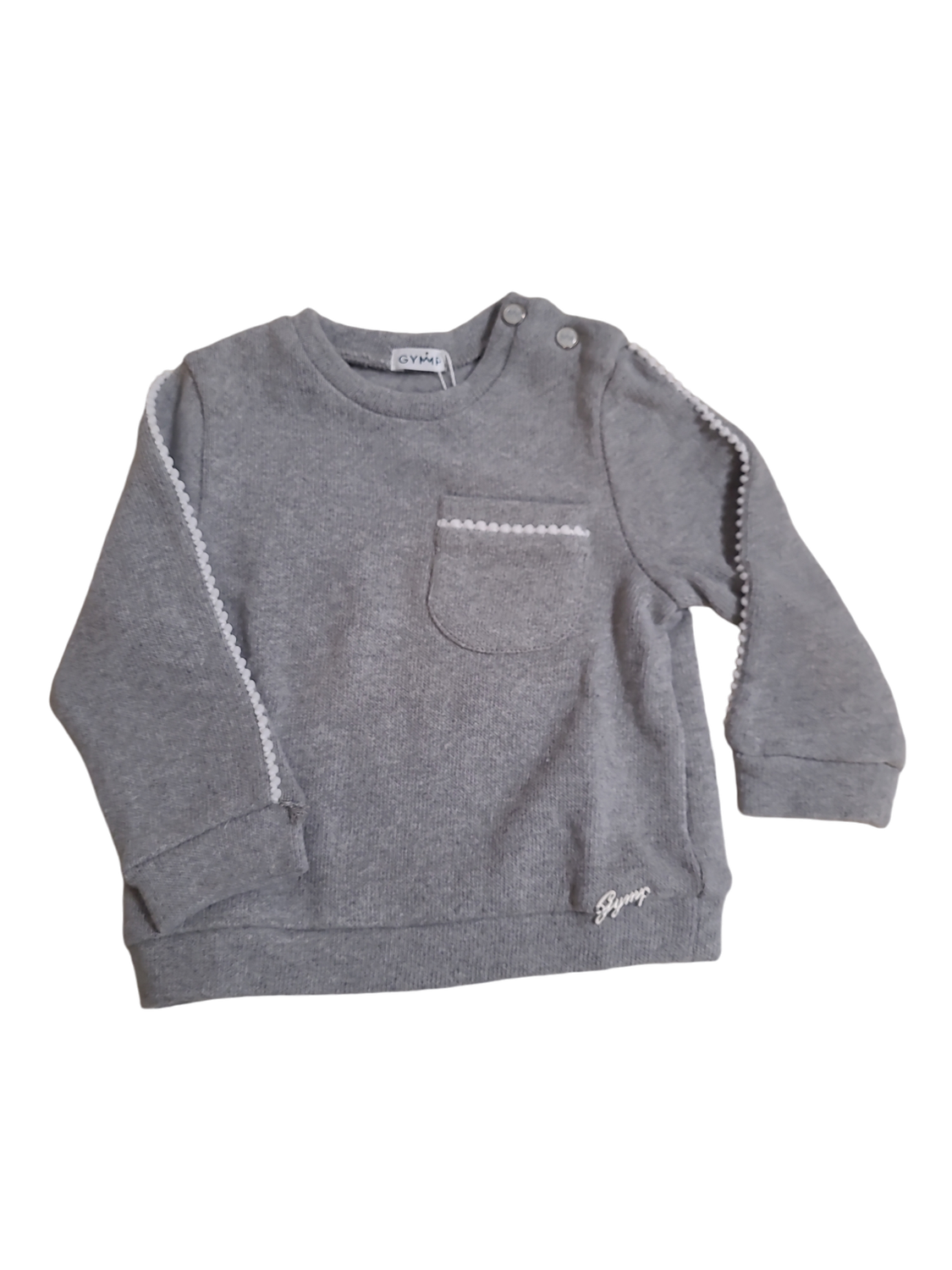 Pull Borstzakje Gymp Grijs