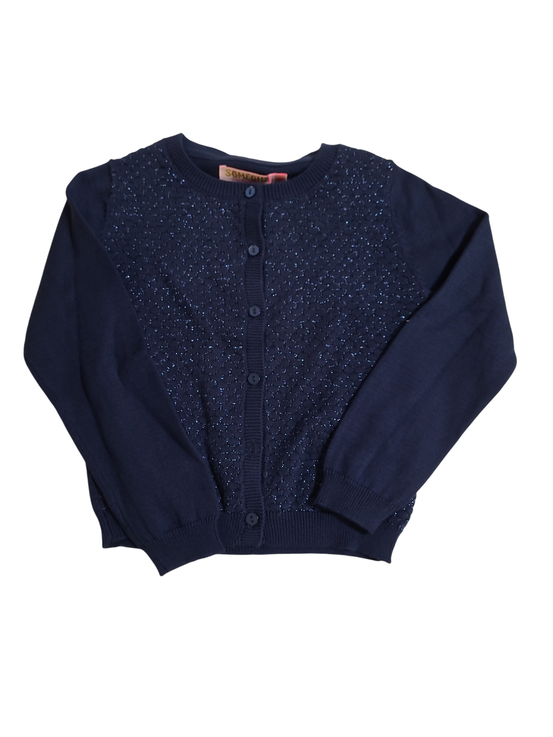 Gilet Glitterdraad Someone Navy