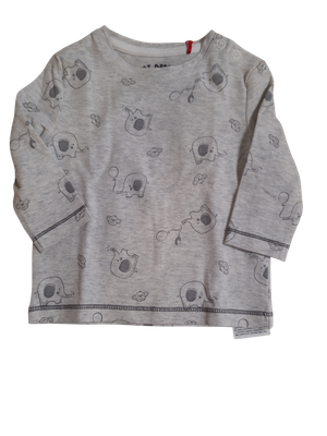 T-shirt L/M Diertjes S-Oliver Grijs