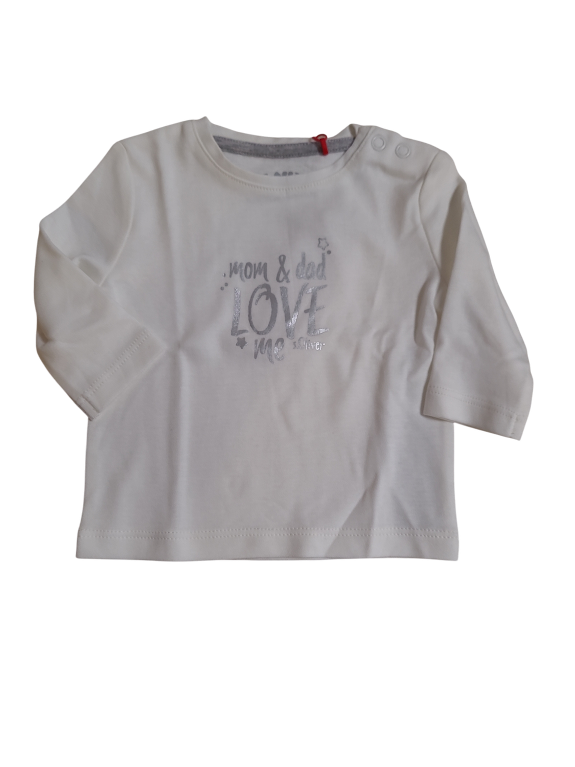 T-shirt L/M &quot;Mom &amp; Dad Love &quot; S-Oliver Ecru