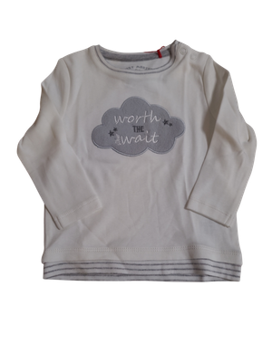 T-shirt L/M &quot;Worth The Wait&quot; S-Oliver Ecru