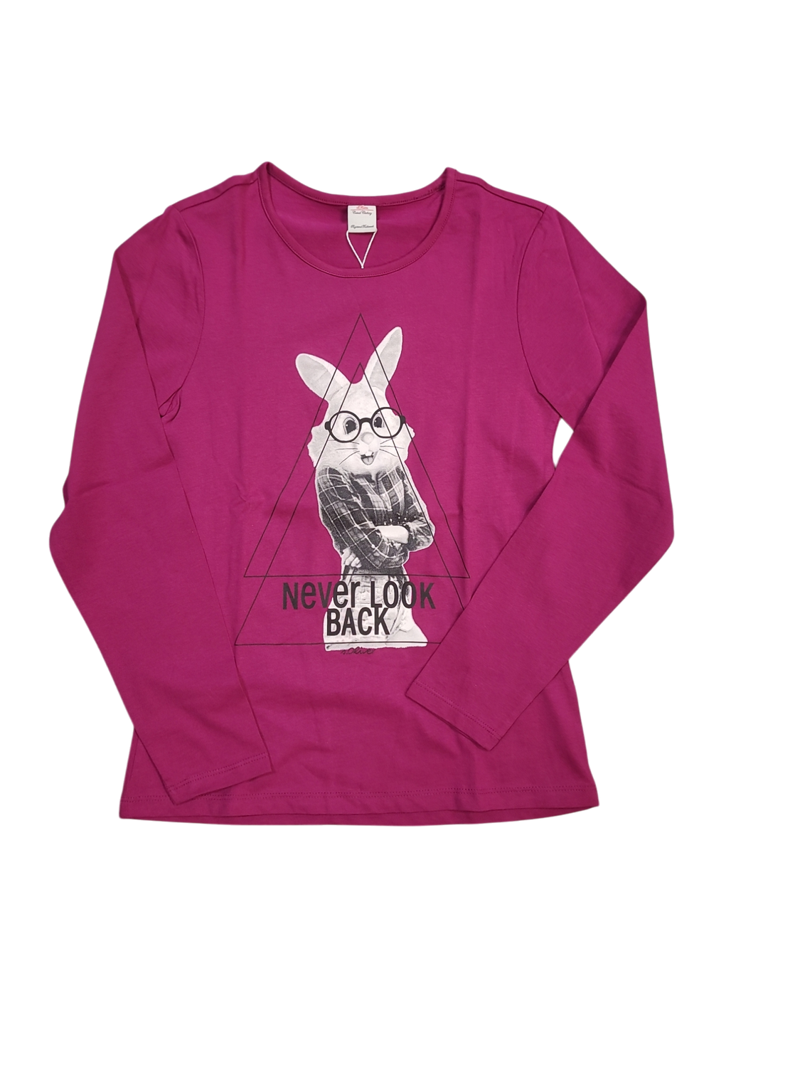 T-shirt L/M &quot;Never Look Back&quot; S-Oliver Fuchsia